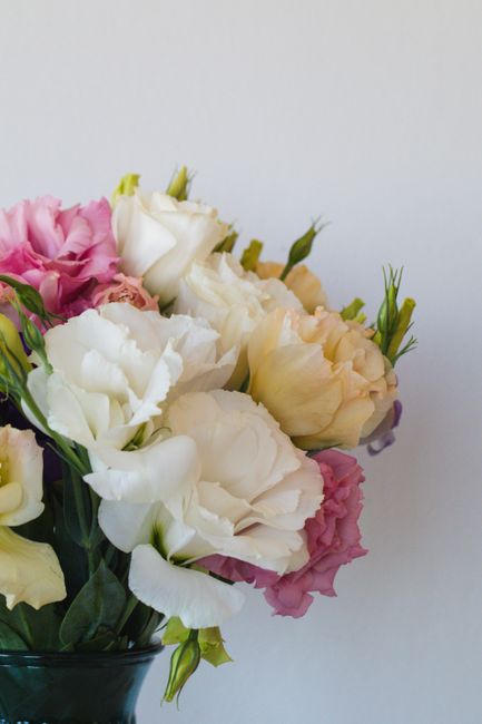 Couronne de fleurs sur pied Serene Blessings Bright - Rose et blanc | FNWP-119